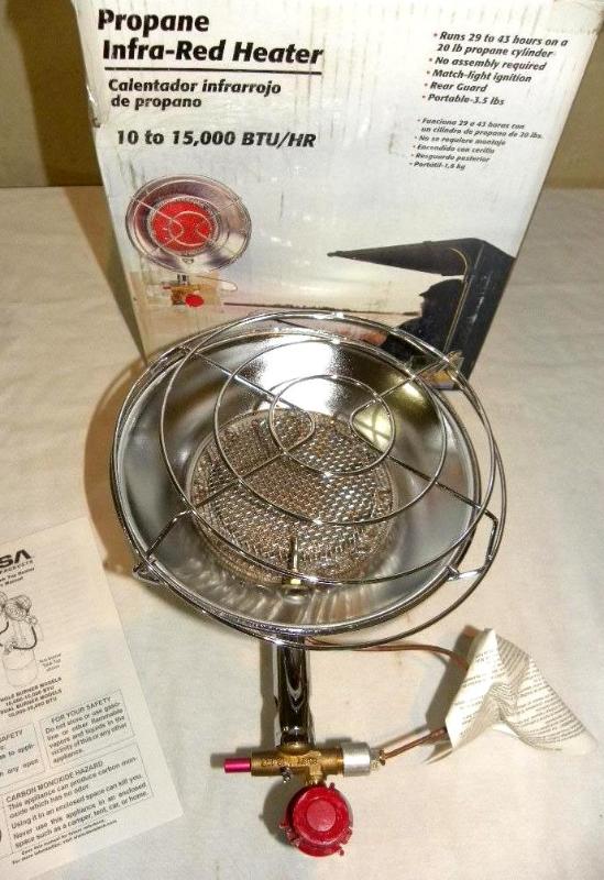 15,000-BTU Tank Top Propane Heater,...
