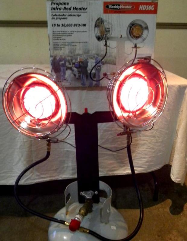 30,000-BTU Double Top Propane Heate...