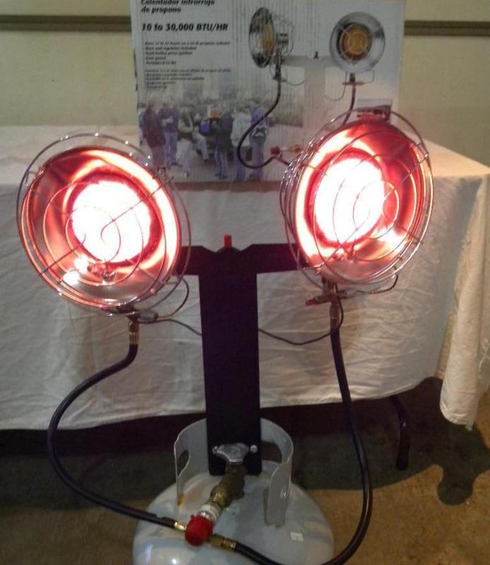 30,000-BTU Double Top Propane Heate...