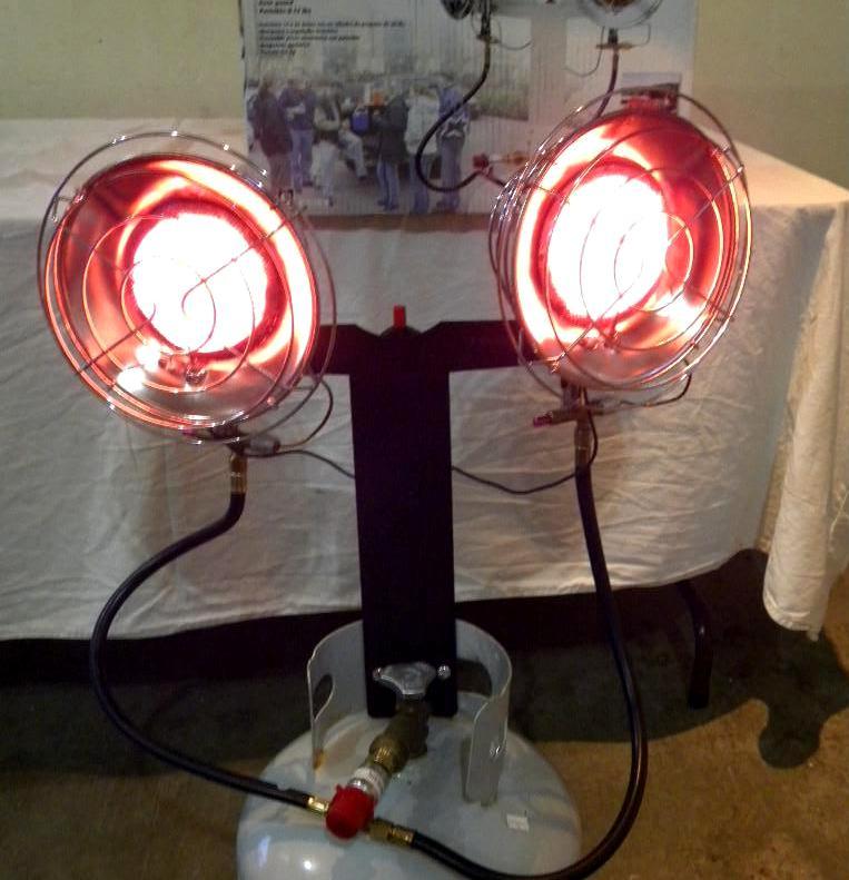 30,000-BTU Double Top Propane Heate...