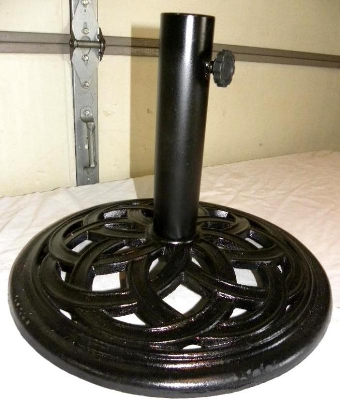 Cast Iron Umbrella Stand, 18 diam...
