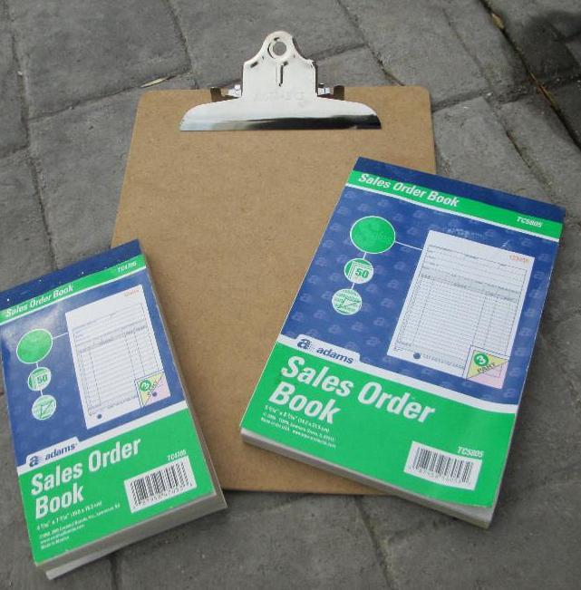 lot 23 image: Clipboard with nlarge and small ord...
