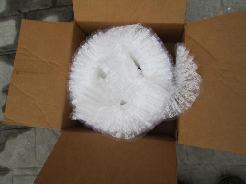 lot 35 image: Large roll of fancy lace for weddin...