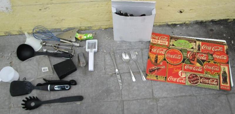 lot 44 image: Silver ware set, wisk by Oneida, me...
