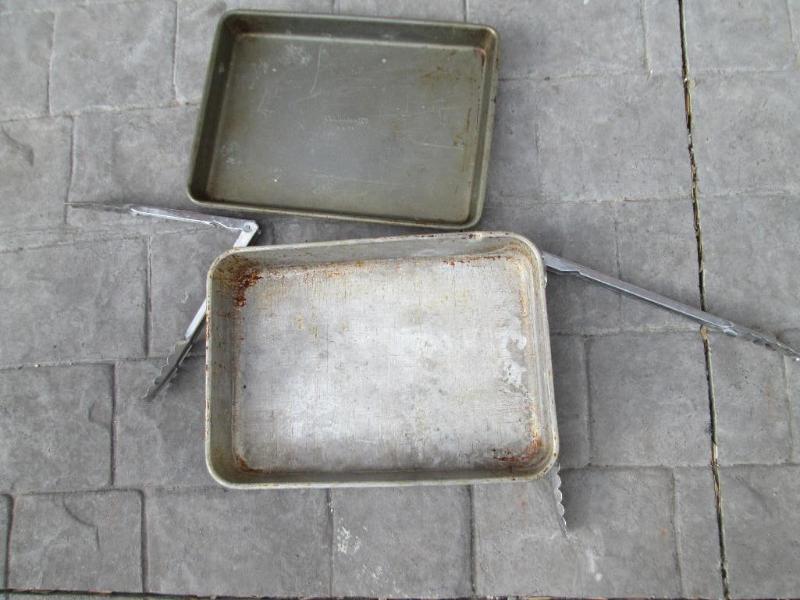 lot 48 image: Lot of tongs and metal cake pans...