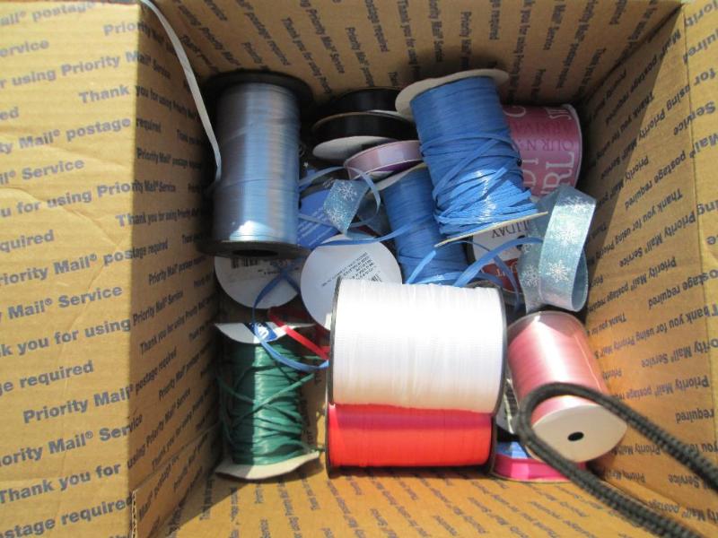 lot 9 image: Huge value spools of assorted ribbo...