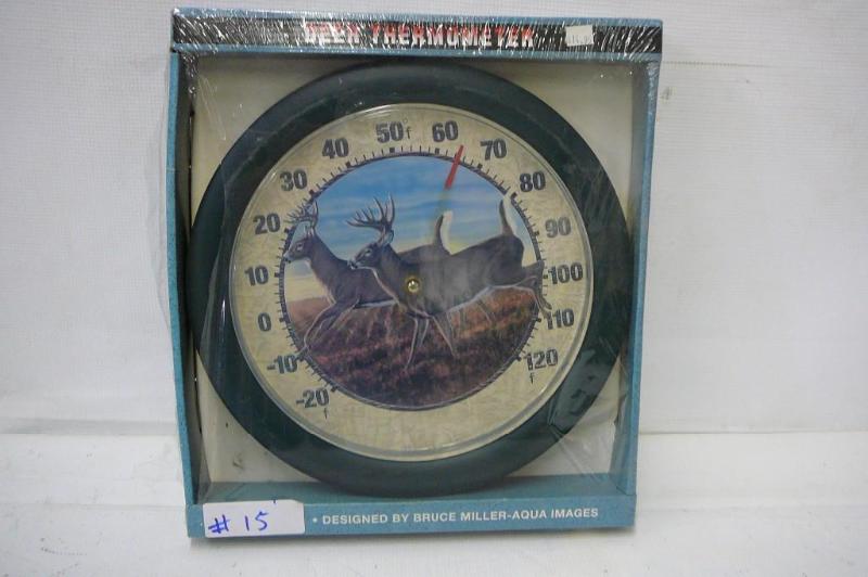 lot 15 image: Deer Thermometer  NEW IN BOX S...