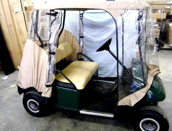 Golf Cart RainWind Cover - Zippere...