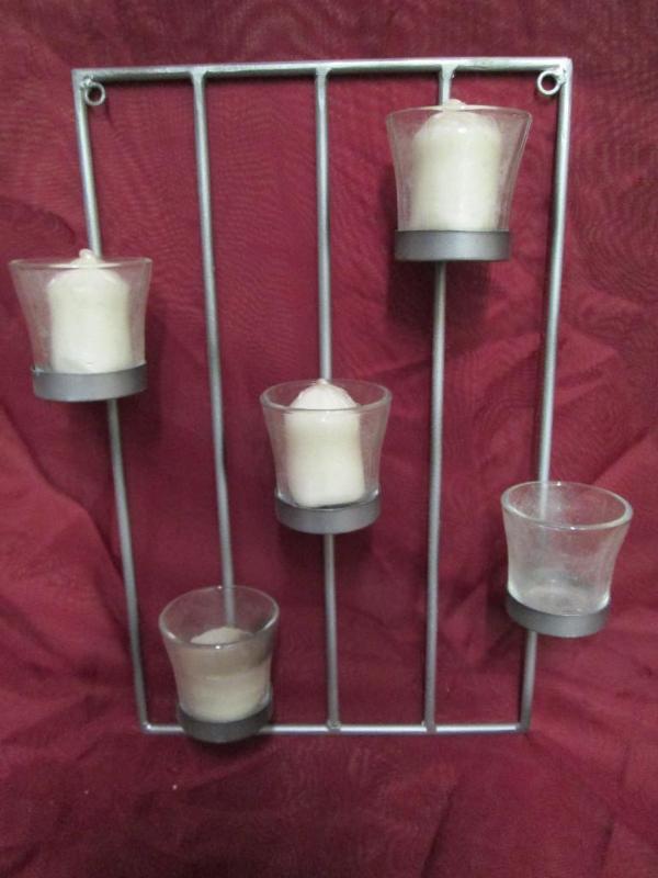 lot 1 image: New candleabra to hang on the wall....