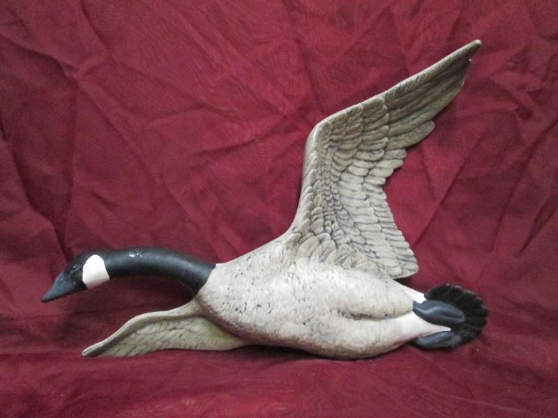 lot 104 image: Flying goose wall ornament. In grea...