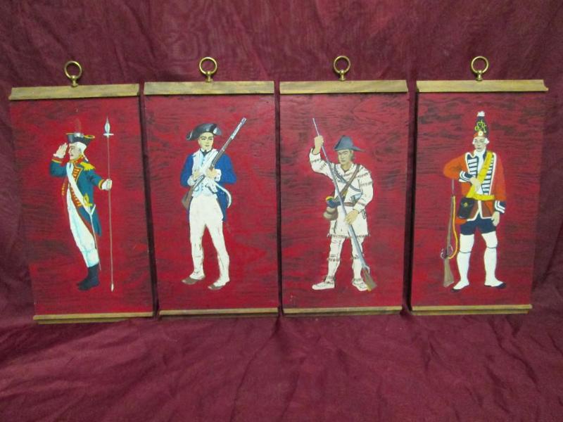 lot 112 image: Very unique 4 piece set of revoluti...