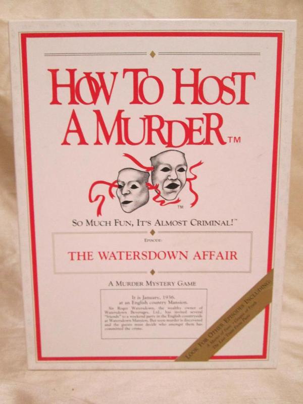 lot 141 image: How to Host a Murder game. Waters...