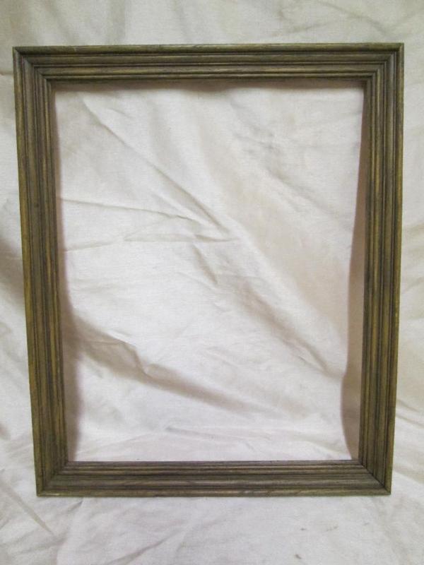 lot 170 image: Large pine frame nicely stained. Me...