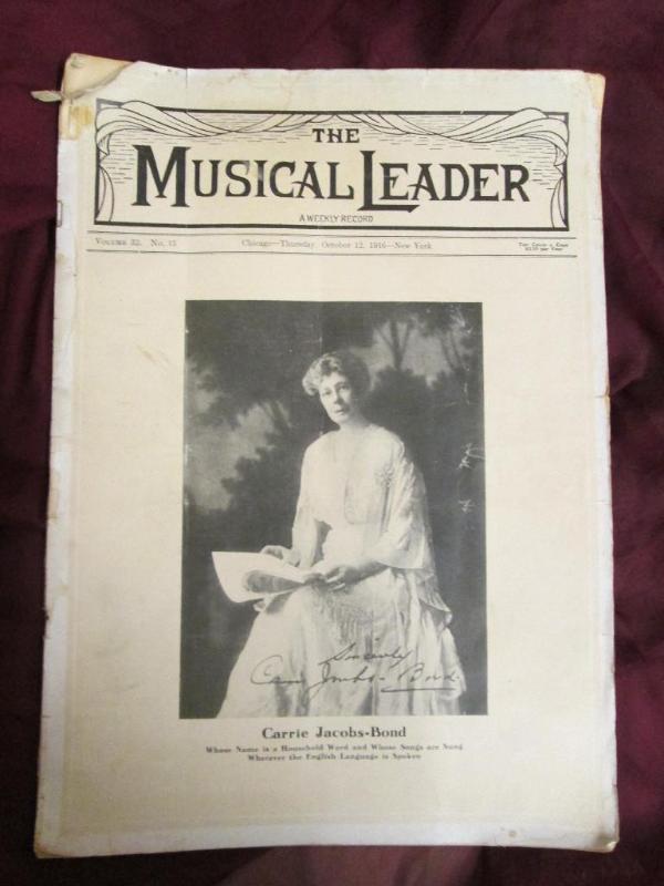 lot 194 image: The Musical Leader magazine dated O...