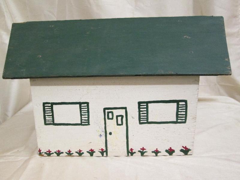 lot 209 image: Hand made wooden doll house....