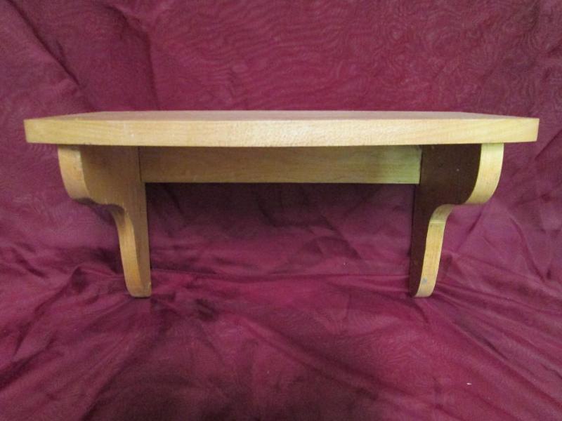 lot 45 image: Very nice unfinished wooden shelf....