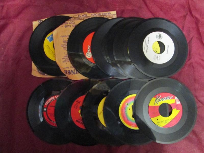 lot 6 image: Lot of vintage 45 vinyl records. Ar...