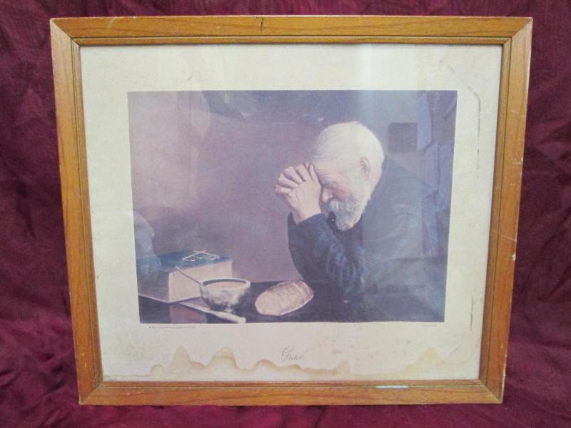 lot 91 image: Vintage lithograph Grace in a nice ...