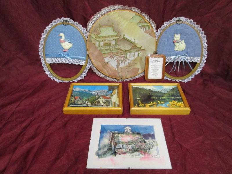lot 99 image: Lot of wall art. Scenery portraits,...