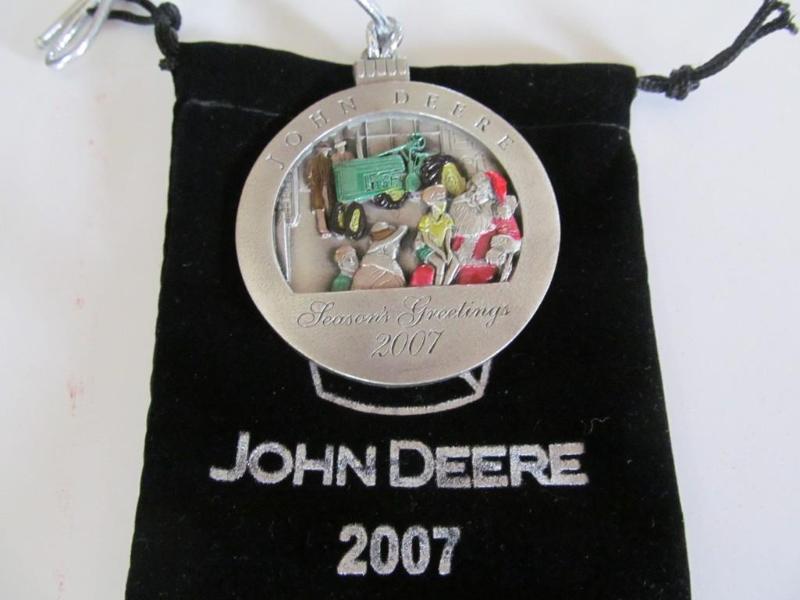 lot 12 image: John Deere Christmas ornament,2007...