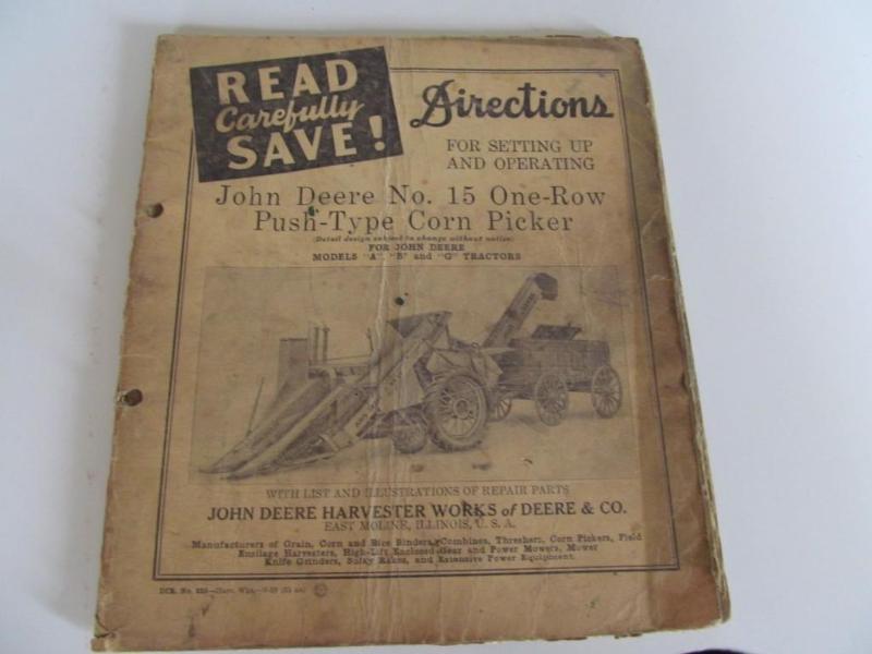 lot 38 image: John Deer Classic  1 Row corn pi...