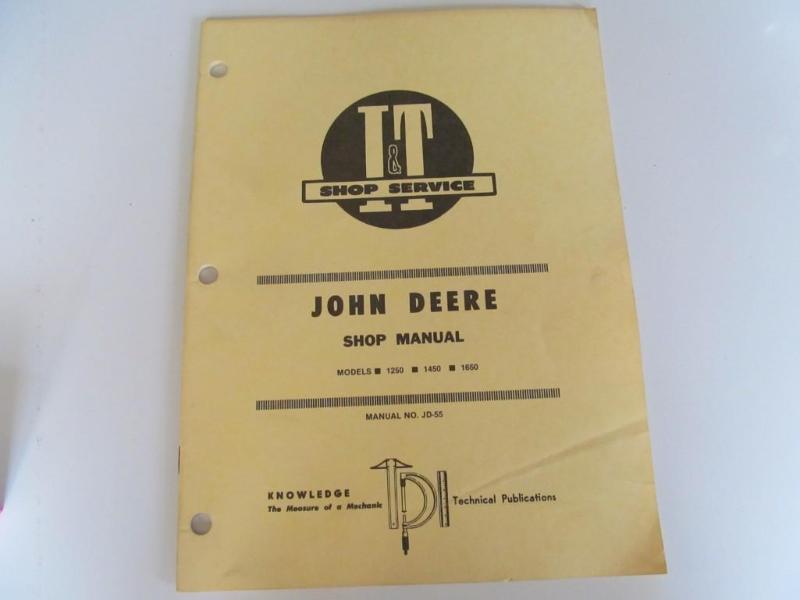 lot 45 image: John Deere shop manual....