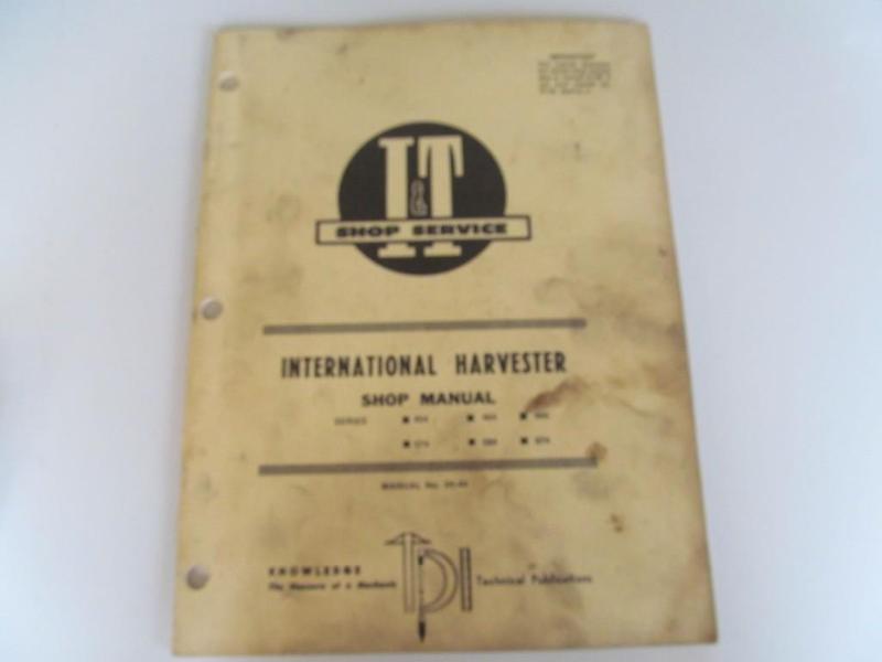 lot 46 image: International Harvester manual....