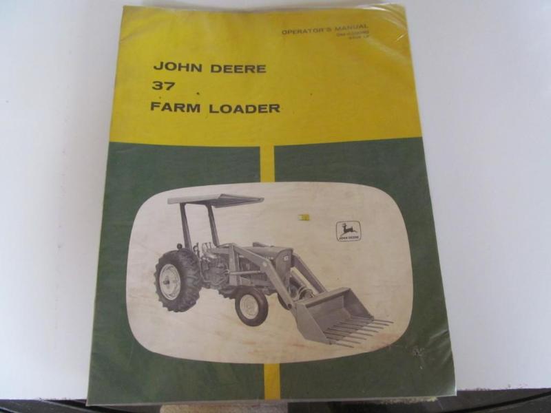 lot 56 image: John Deere operating manual....