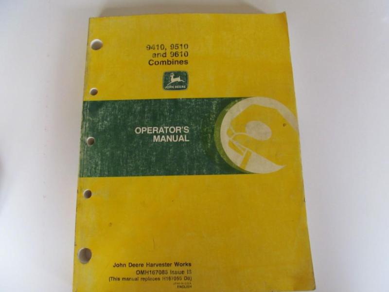 lot 61 image: John Deere Combine manual....