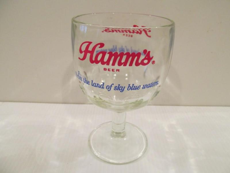 lot 79 image: Hamms beer chalice....