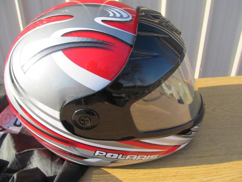 lot 92 image: Sharp looking Polaris helmet,good c...