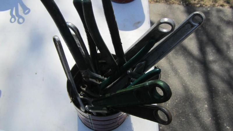 lot 107 image: crescent wrenches...