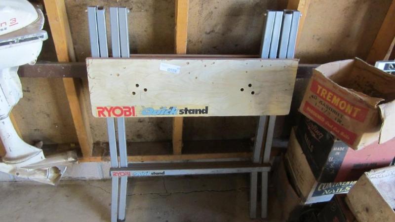 lot 127 image: ryobi workstand...