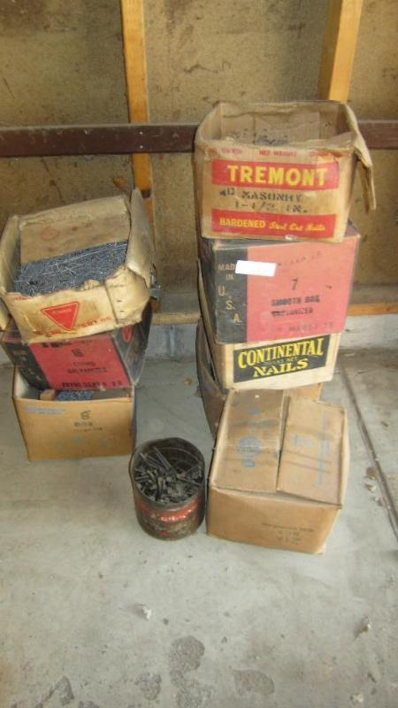 lot 175 image: boxes of nails...