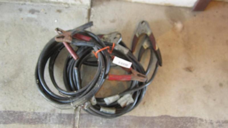 lot 20 image: 2 pairs of jumper cables...