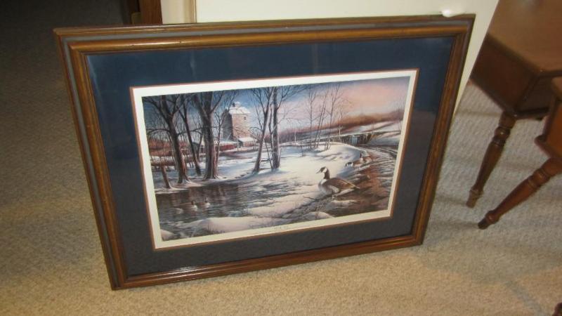 lot 205 image: Terry Redlin print...