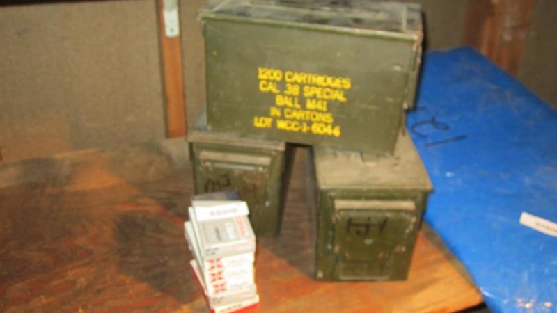 lot 24 image: Empty ammo boxes and 12 gauges slug...