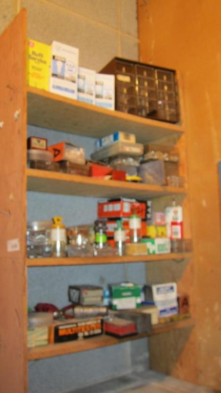 lot 50 image: shelf lot of screws and nails...