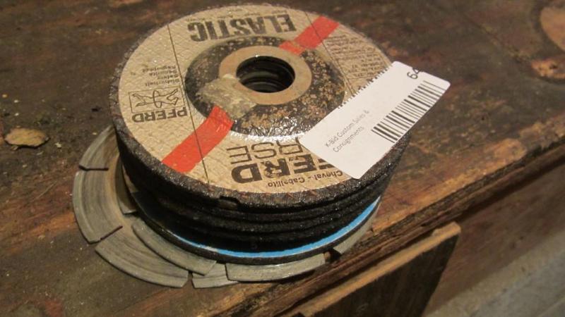 lot 64 image: grinding wheels...