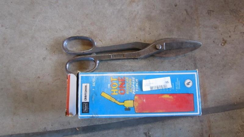 lot 93 image: torch and snips...