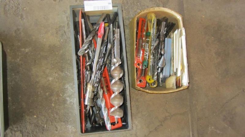 lot 98 image: drill bits...