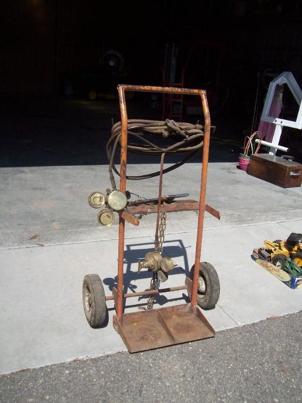 Gas welder and cart...