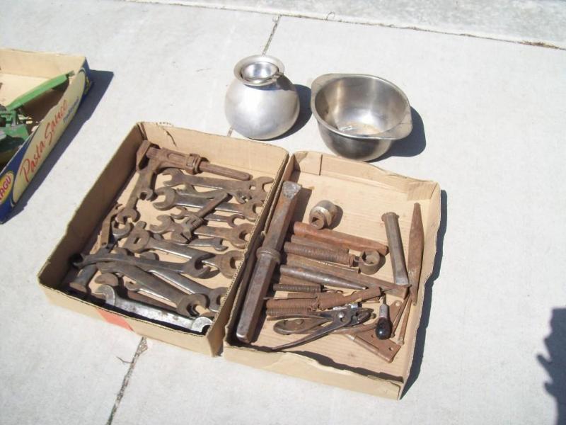 2 boxes of tools and wrenches...