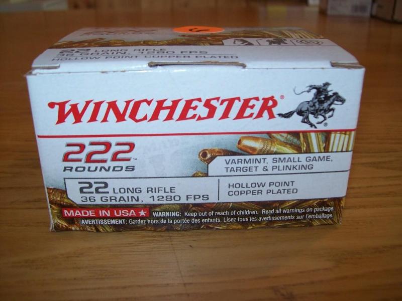 Winchester 22 Long Rifle -Hollow po...