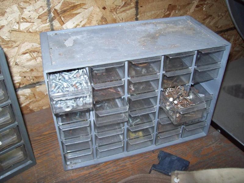 Assortment of nails, nuts, bolts (s...