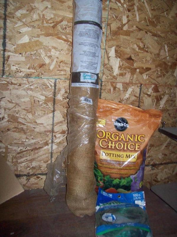 Potting soil Burlap Clothesline Spr...