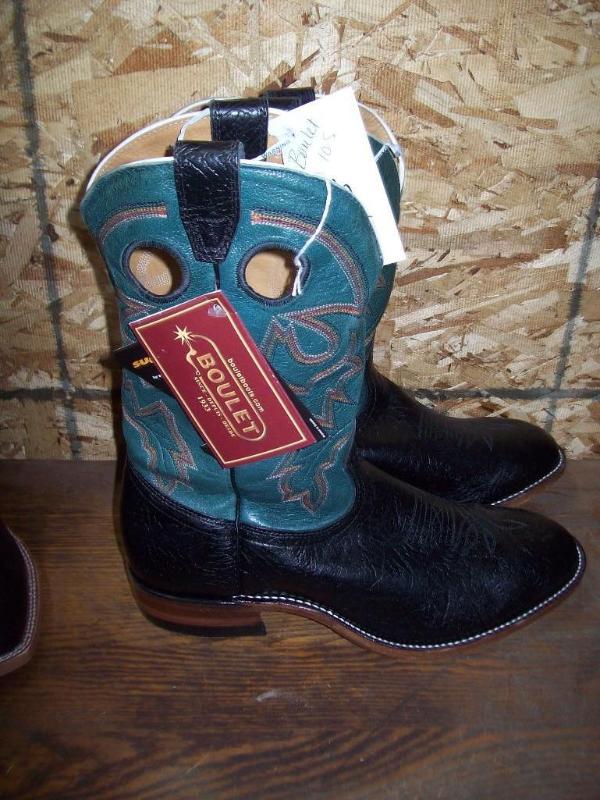 Mens Boulet Cowboy Boots -Turquoise...