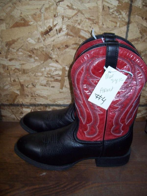 Mens Ariat Cowboy Boots -Red and bl...