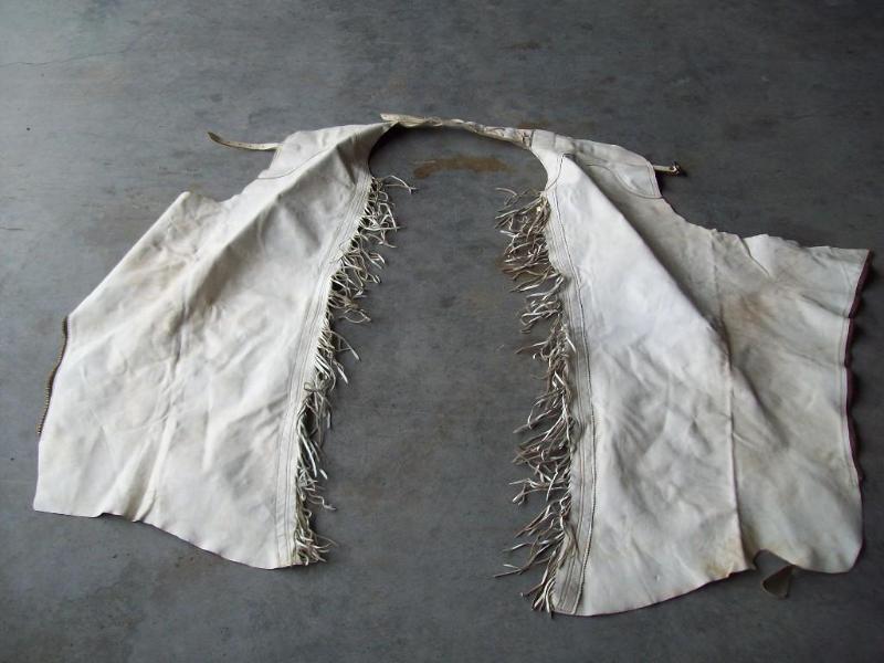 White Leather Chaps &nbsp...
