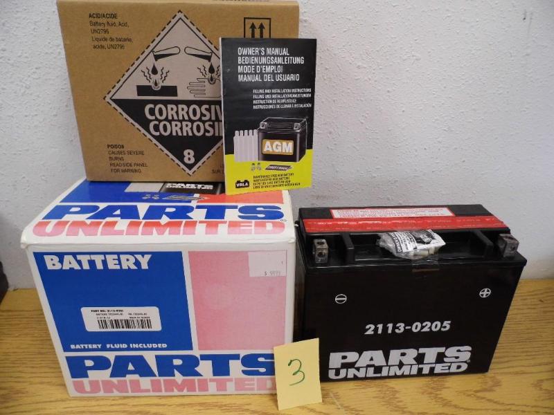 lot 3 image: Part Unlimited Battery - Part #2113...